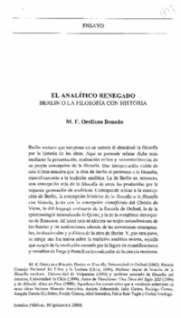 El analítico renegado