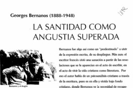 La santidad como angustia superada