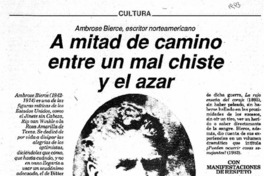 A mitad de camino entre un mal chiste y el azar