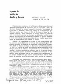 Leyendo las huellas de auxilio y socorro.