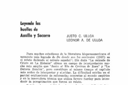 Leyendo las huellas de auxilio y socorro.