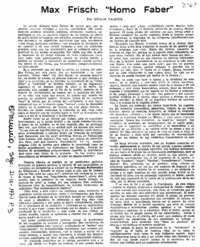 Max Frisch: "Homo Faber"