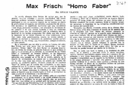 Max Frisch: "Homo Faber"