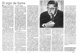 Sartre es el aniquilador de las excusas"