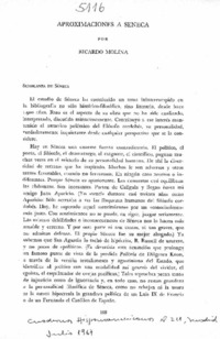 Aproximaciones a Séneca