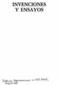 Invenciones y ensayos