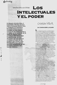 Los intelectuales y el poder