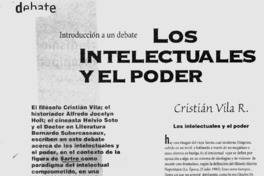 Los intelectuales y el poder