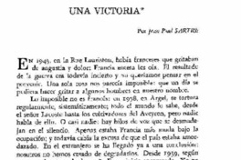 Una victoria