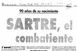 Sartre, el combatiente