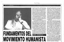 Fundamentos del movimiento humanista