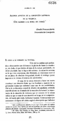 Algunos aspectos de la concepción sartreana de la violencia