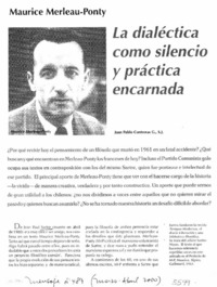 La dialéctica como silencio y práctica encarnada