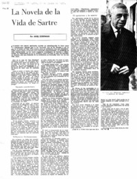 La novela de la vida de Sartre