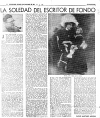 La soledad del escritor de fondo