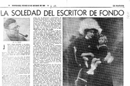 La soledad del escritor de fondo