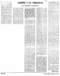 Sartre y la violencia