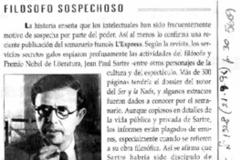 Filósofo sospechoso.