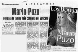 Mario Puzo revela a la familia más corrupta del Vaticano