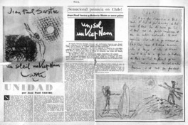 Jean Paul Sartre y Roberto Matta se unen para: un sol un VietNam.