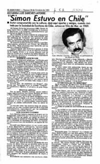Simon estuvo en Chile".