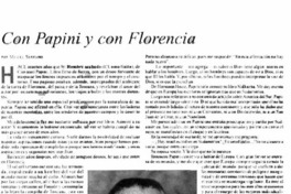 Con Papini y con Florencia