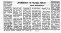 Claude Simon y el Nouveau Roman