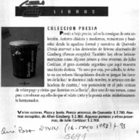 Colección poesía.