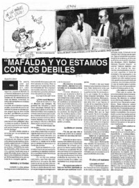 Mafalda y yo estamos con los débiles