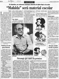 Mafalda" será material escolar.