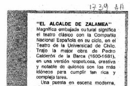 El Alcalde de Zalamea"