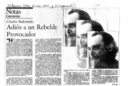 Adiós aun rebelde provocador