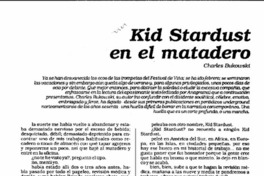 Kid stardust en el matadero.