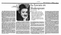 La locura en Shakespeare