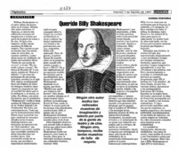 Querido Billy Shakespeare