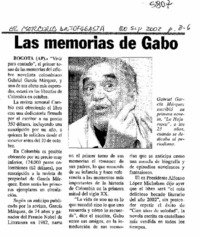 Las memorias de Gabo.