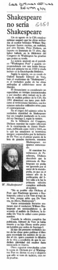 Shakespeare no sería Shakespeare.