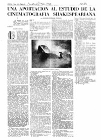 Una aportación al estudio de la cinematografía Shakespeariana