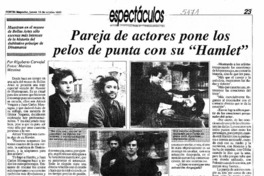Pareja de actores pone los pelos de punta con su "Hamlet"