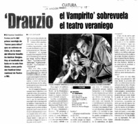 "Drauzio el vampirito" sobrevuela el teatro veraniego