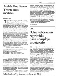 Andrés Eloy Blanco treinta años mortales.