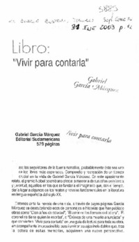 Vivir para contarla.