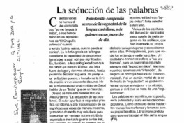 La seducción de las palabras.