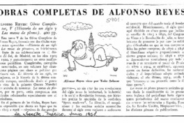 Obras completas de Alfonso Reyes.