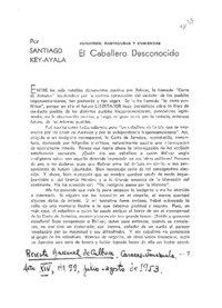 El desconocido caballero