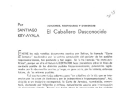 El desconocido caballero