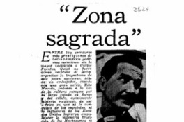 "Zona sagrada"