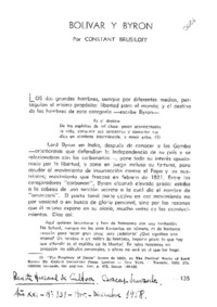 Bolívar y Byron