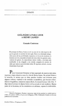 Guía básica para leer a Henry James