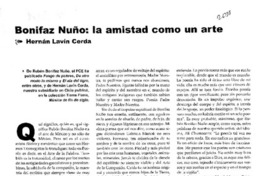 Bonifaz Nuño, la amistad como un arte